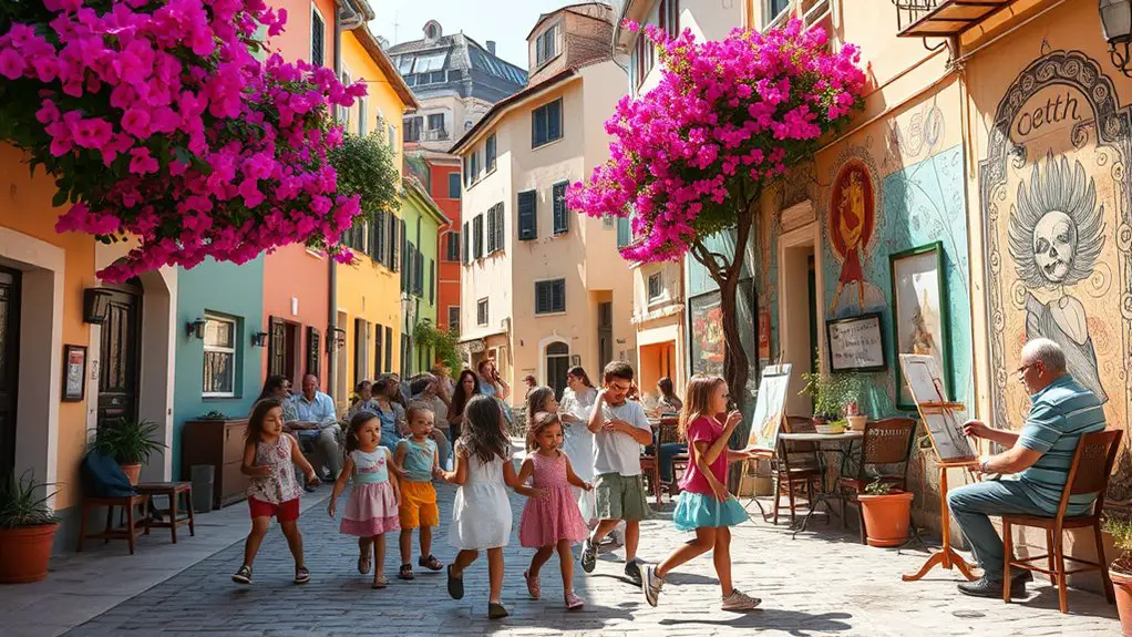 colorful streets and culture