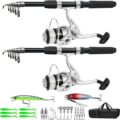 compact fishing pole combo