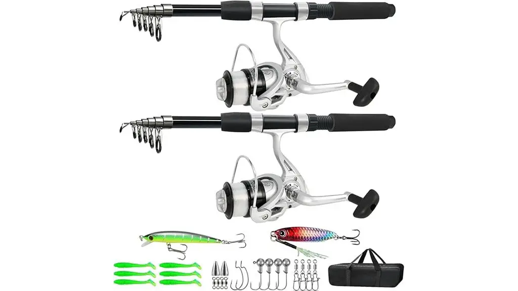 compact fishing pole combo