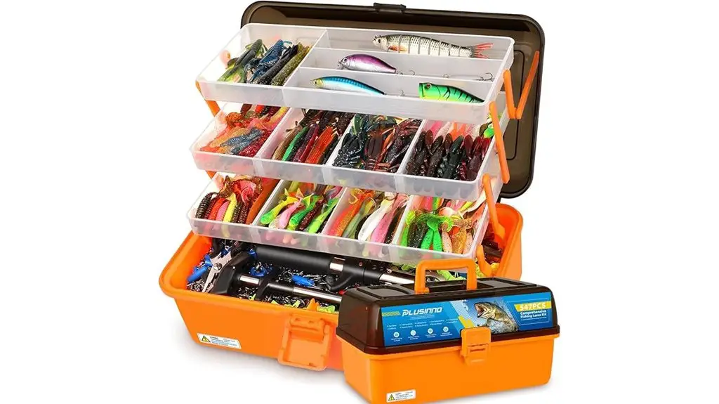 comprehensive fishing tackle kit