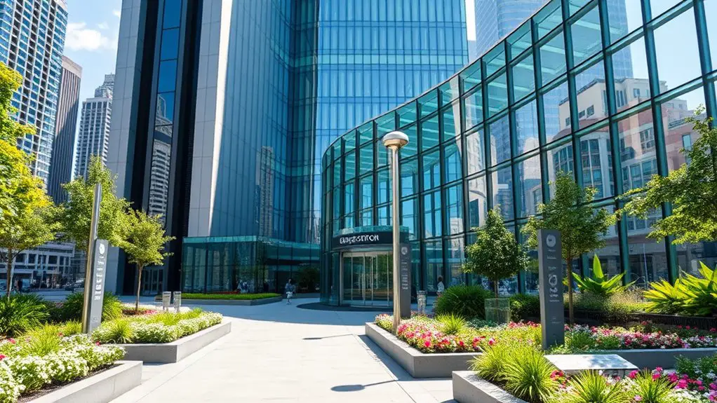 convenient access to sky garden
