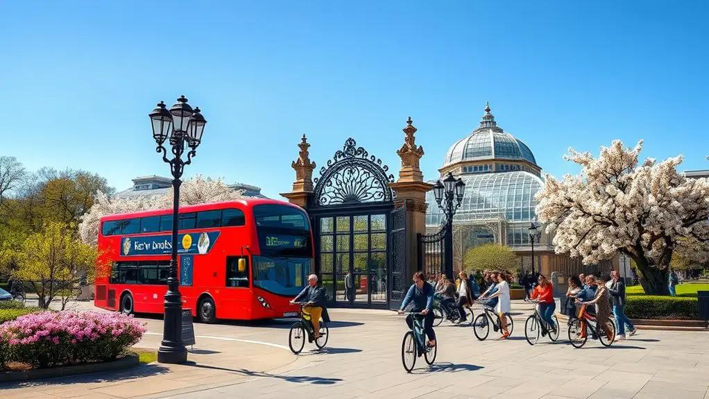 convenient transportation to kew