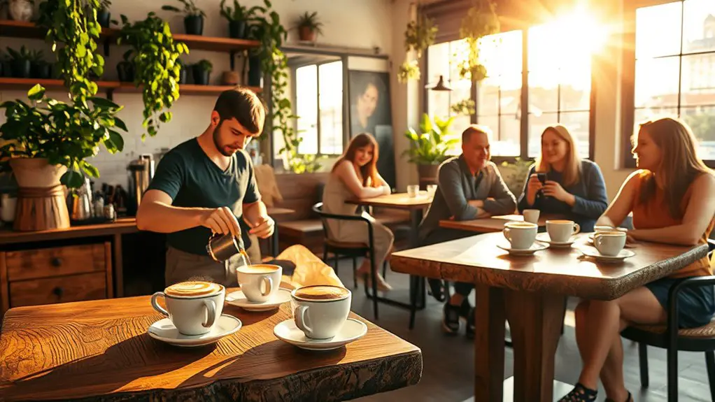 cozy cafe with specialty coffee