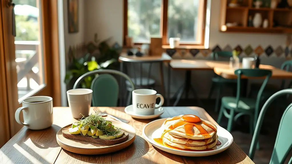 cozy cafes with modern breakfasts