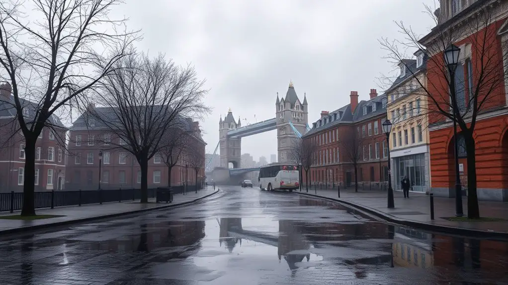 damp overcast chilly february