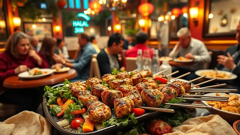 delicious grilled turkish kebabs