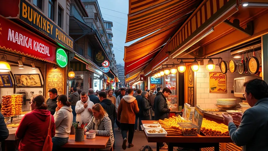 Affordable Eats in Besiktas for Visitors Kebabs and sesame-coated simit sold as affordable street food in Beşiktaş