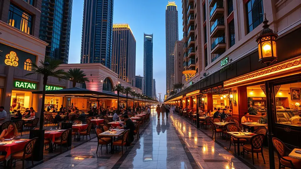 dubai dining expenses range