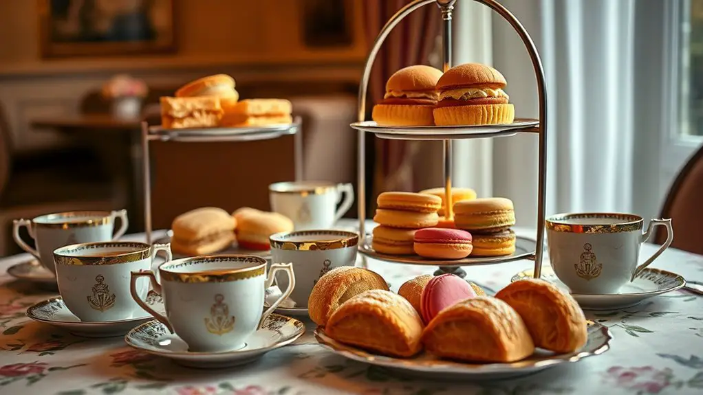 elegant traditional afternoon tea