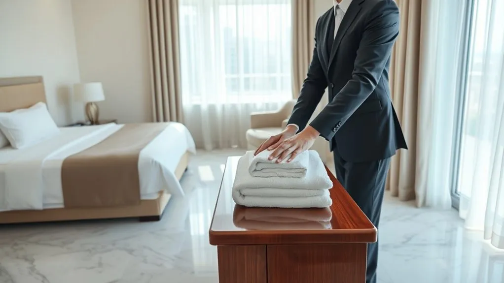 essential role of housekeeping staff maintaining luxury hotel room standards