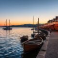 evening fun by sea