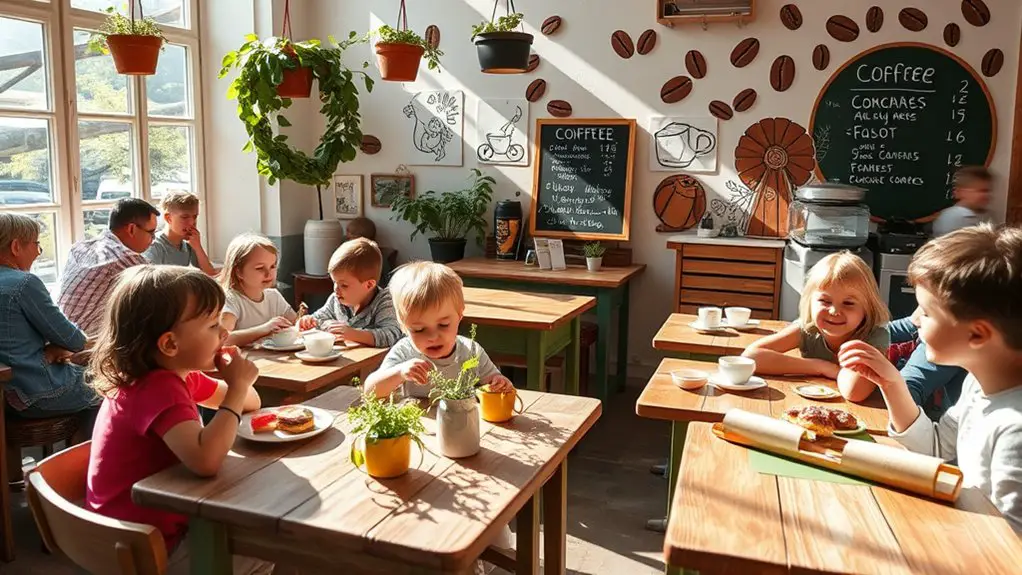 family friendly coffee cafes