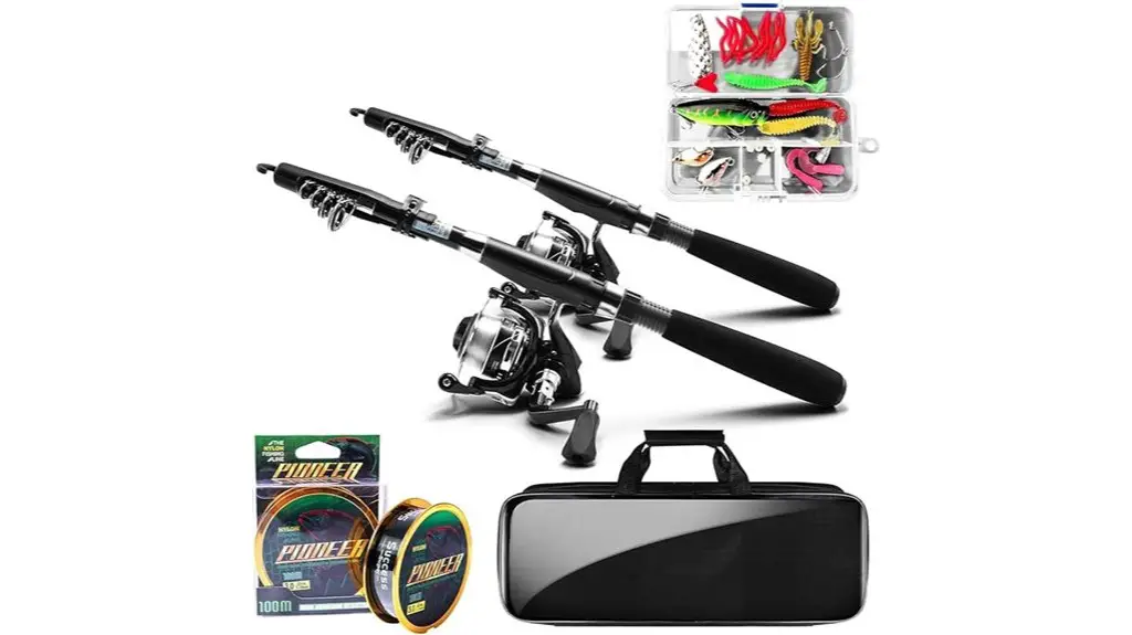 fishing pole and reel