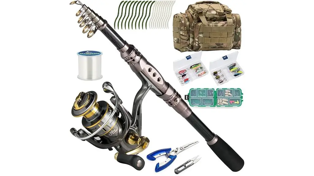fishing rod and reel