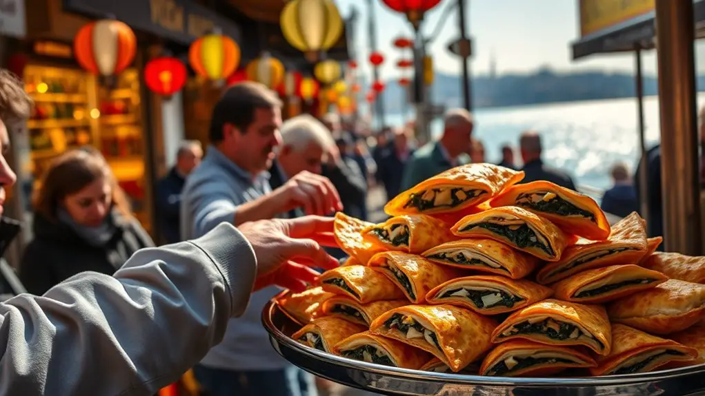 flaky pastry street food