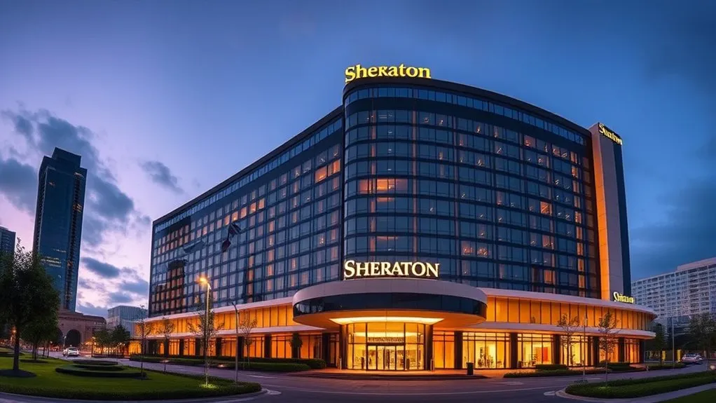 A conceptual image showing franchise growth without owning the hotel building