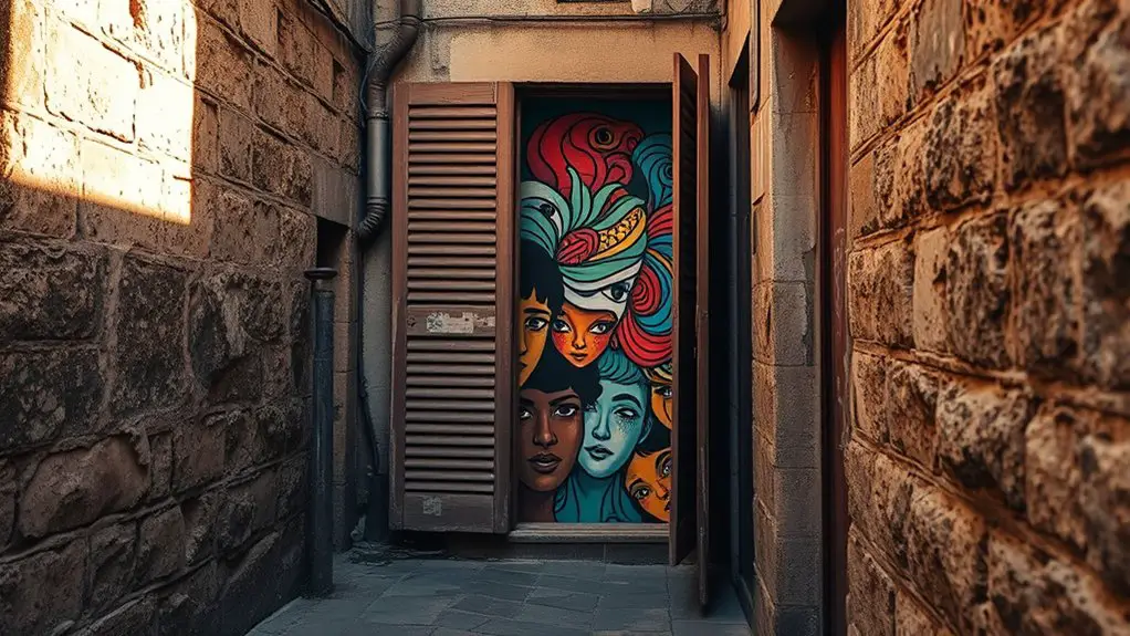 galata street art murals