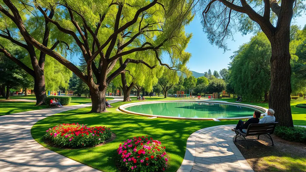 green oasis for relaxation