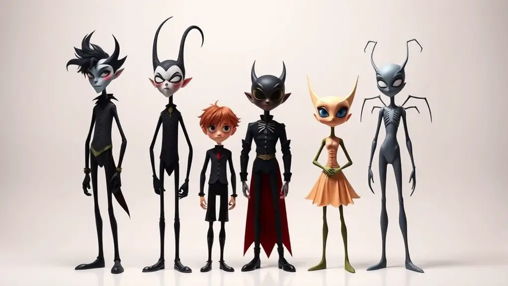 height comparisons of characters