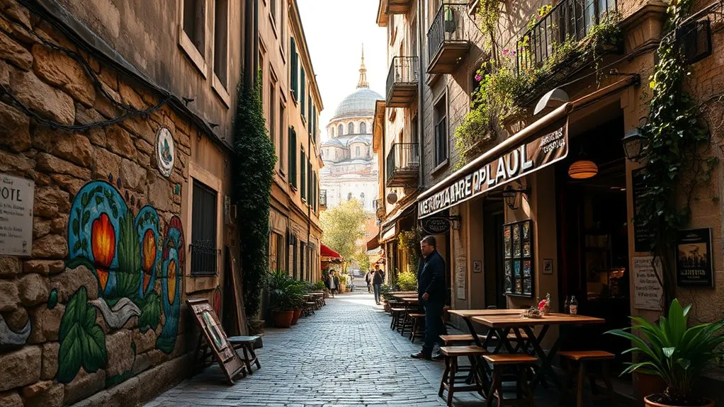 Historic architecture and religious landmarks in Karakoy, Istanbul