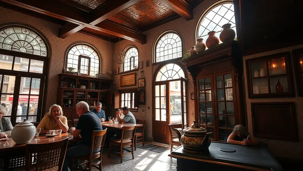 historic charm of coffeehouses