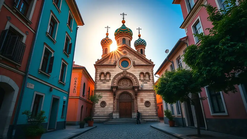 historic churches vibrant frescoes