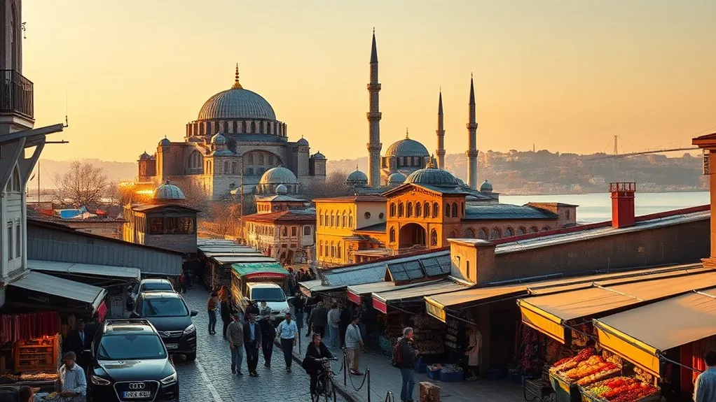 The Perfect Two Day Istanbul Itinerary Historic Peninsula of Istanbul with domes, minarets, and old city architecture