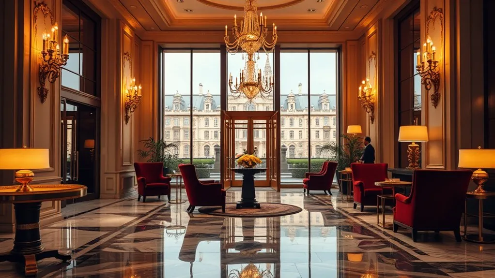 Complete London Hotel Prices Guide for 2026 Luxury hotel lobby with premium high-end decor and lighting in London