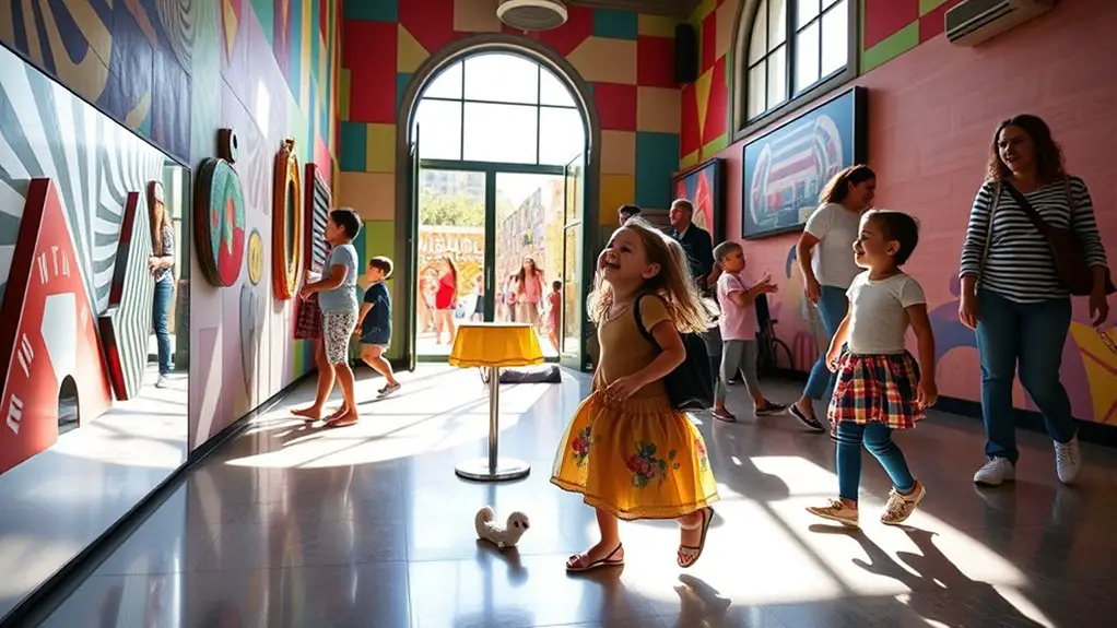 interactive optical illusion experiences