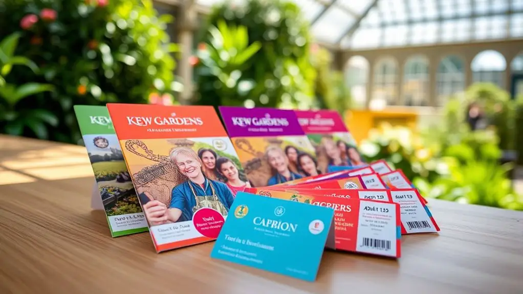 kew gardens ticket options