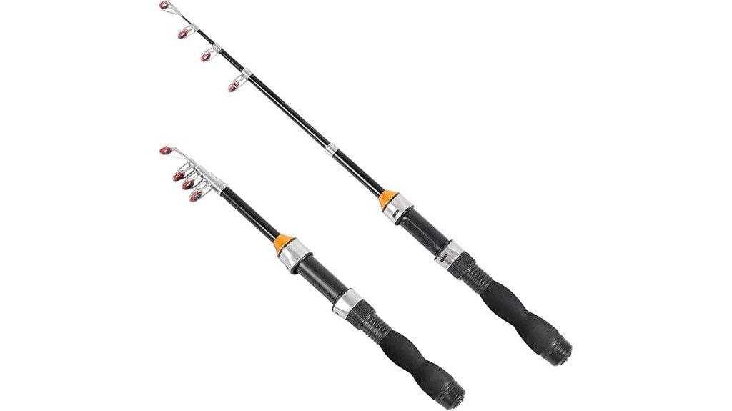 lightweight and portable fishing rod