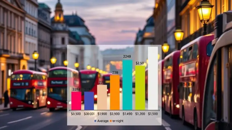 london hotel price averages