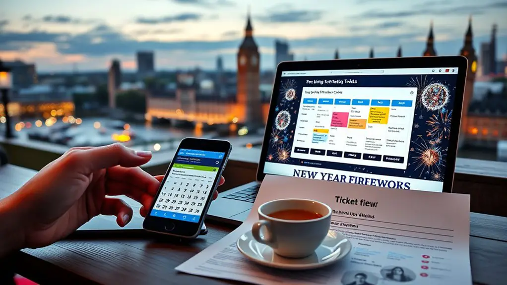 london new year fireworks tickets
