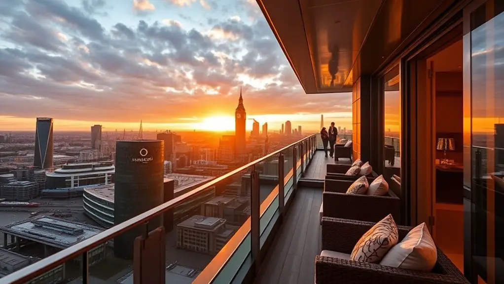luxurious balcony views await