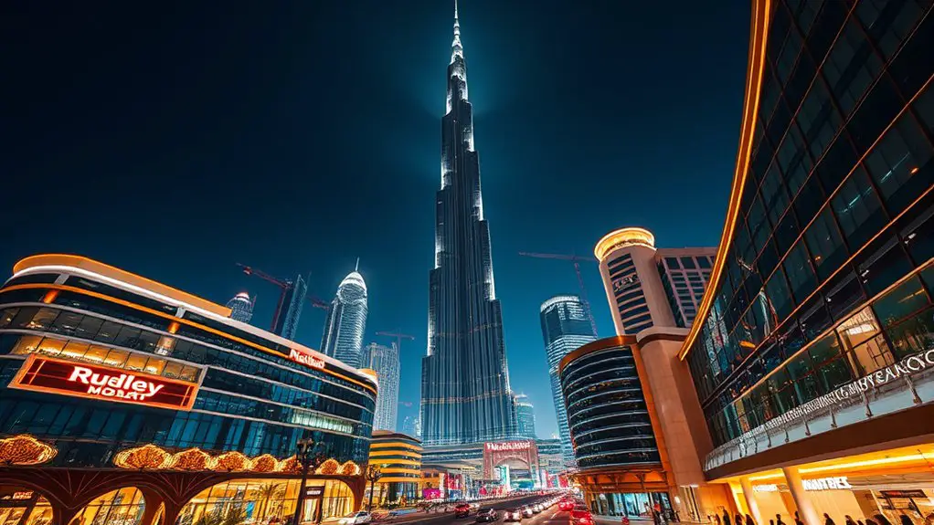 luxury shopping and dining