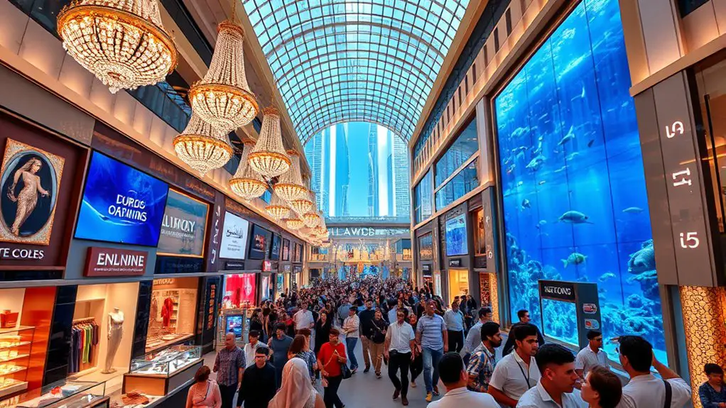 luxury shopping and entertainment