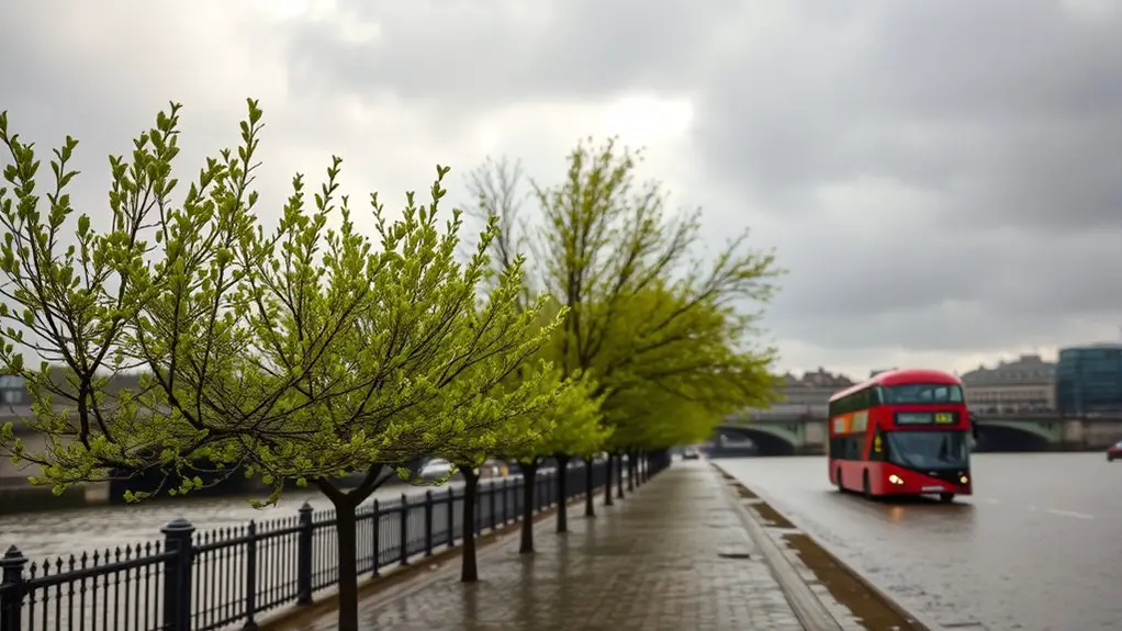 mild spring temperatures fluctuate