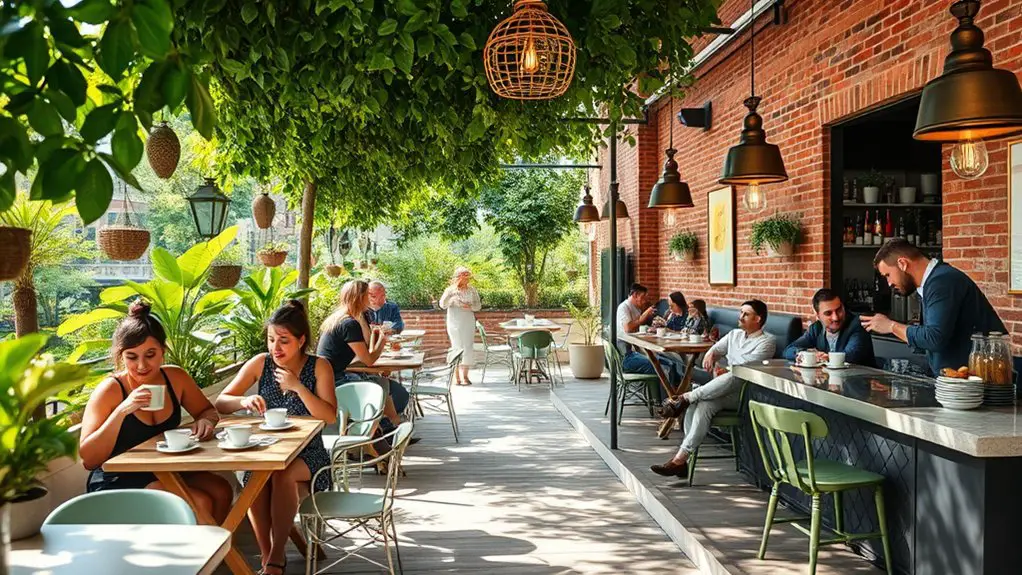 modern trendy coffee spots
