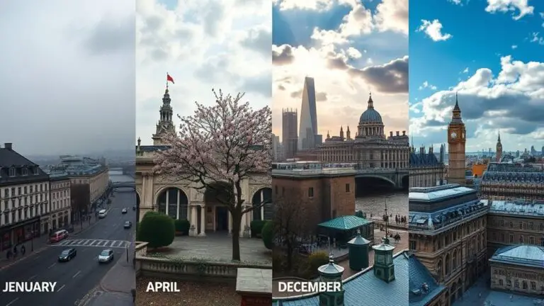 monthly weather patterns in london