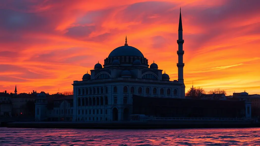 ortak y mosque s enchanting silhouette