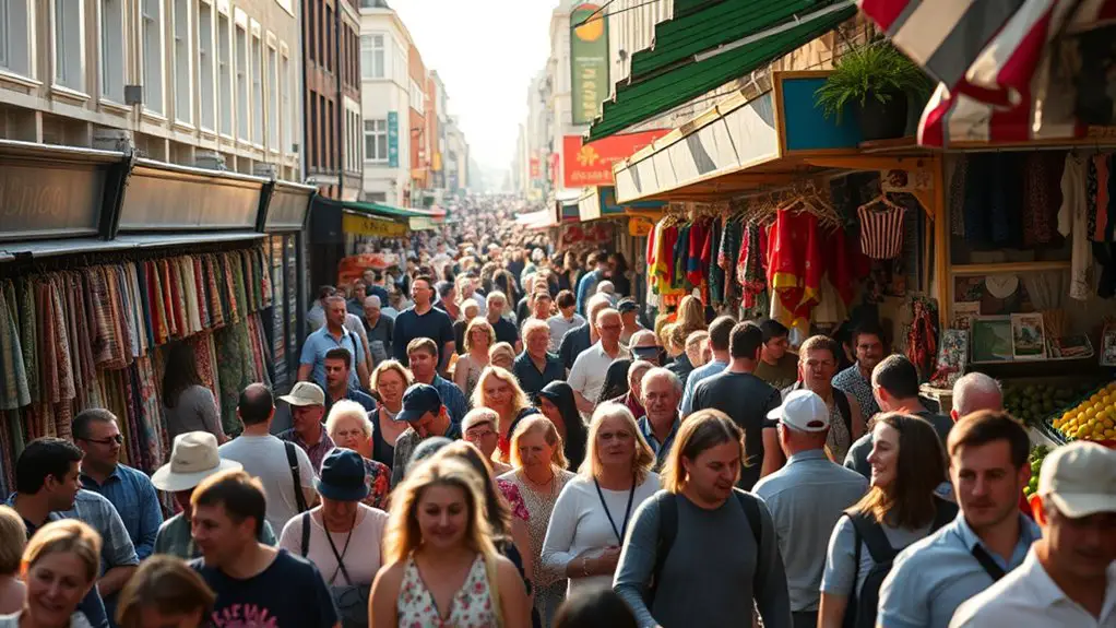 peak hours and crowd