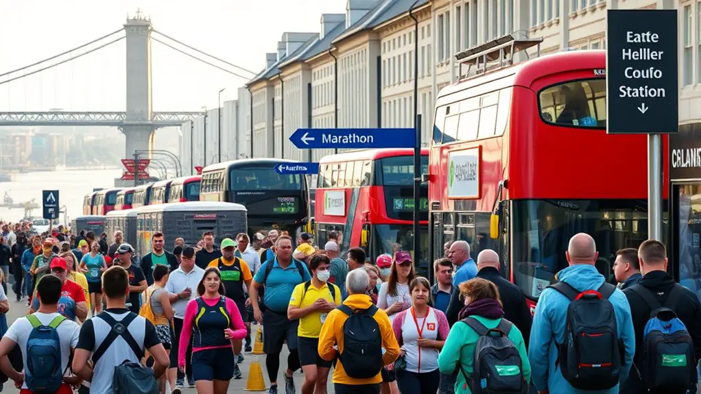 plan reliable marathon transportation
