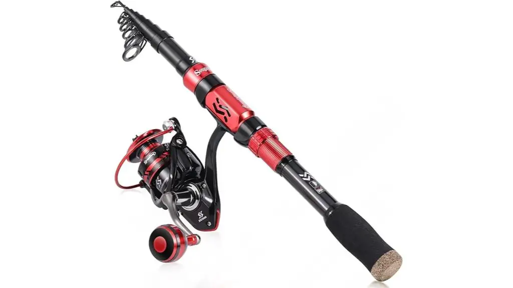 portable telescopic fishing rod