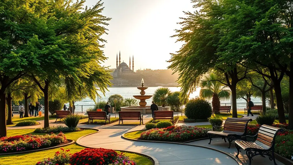 relaxing parks in ortakoy