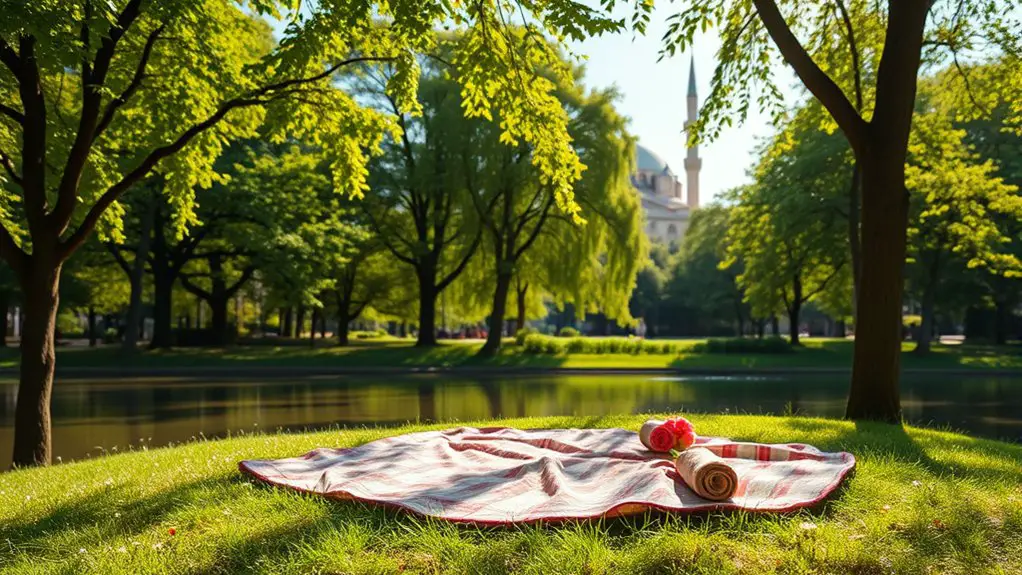 romantic picnic in parks