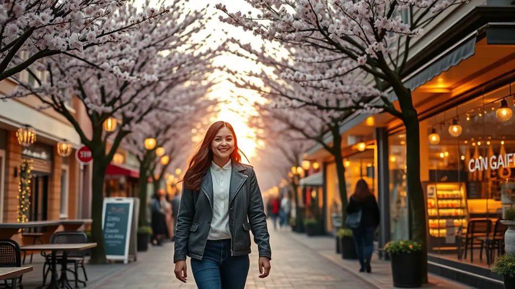 romantic strolls under lights