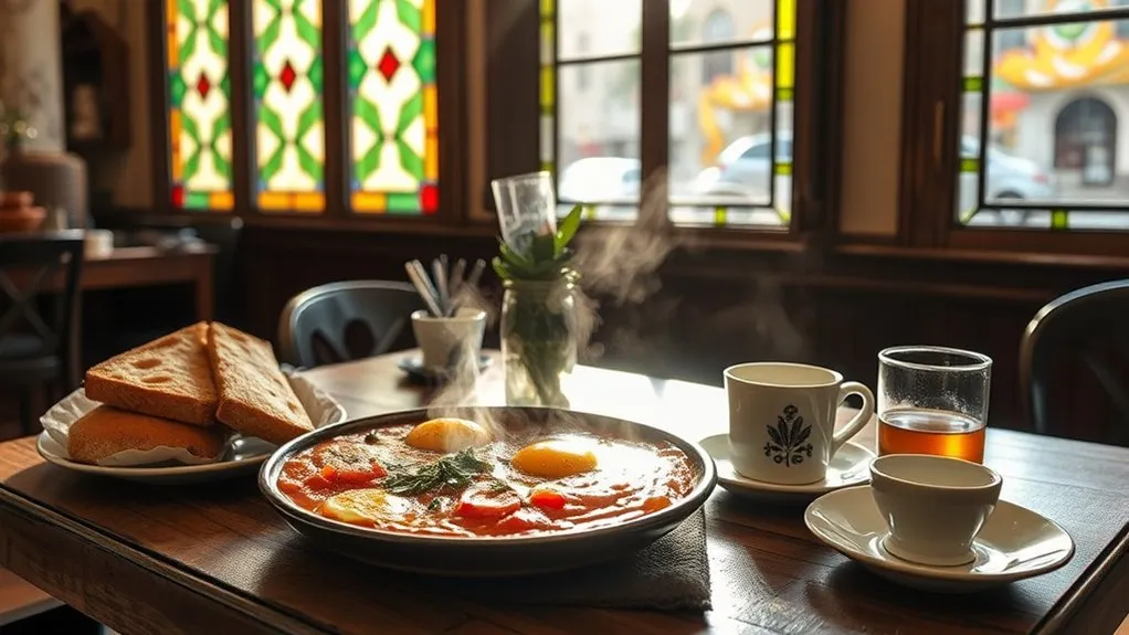 7 Best Sultanahmet Breakfast Spots for 2026 Menemen with tomatoes and peppers served for breakfast in Sultanahmet, Istanbul