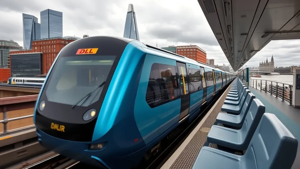 London City Airport to Central London: Travel Guide DLR journey from London City Airport toward Central London