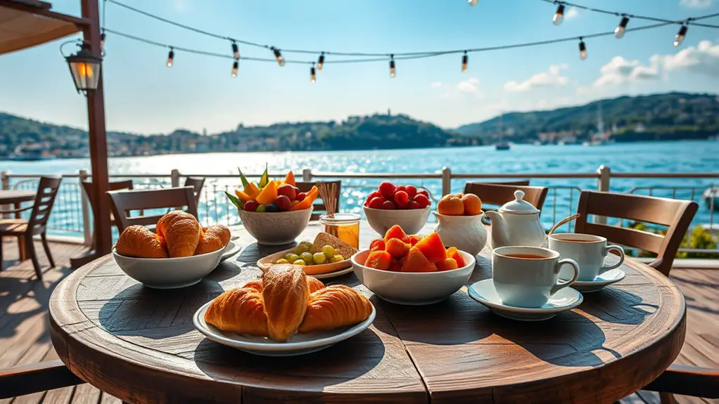 scenic waterfront breakfast experience