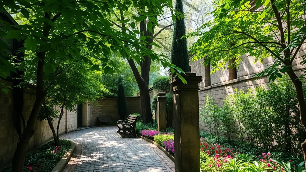 serene historical garden oasis